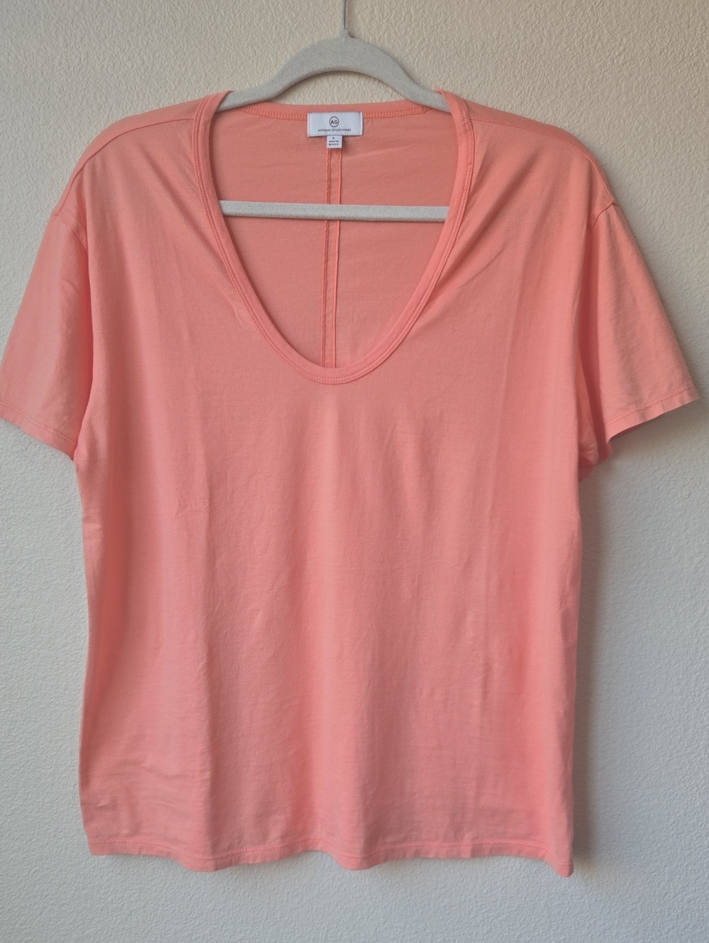 AG Adriano Goldschmied Coral Scoop Neck Short Sleeve Tee